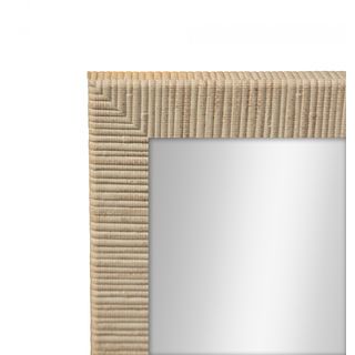 Nice กระจกมีกรอบทรงเหลี่ยม (PS) รุ่น โอซาก้า ขนาด 40x60 ซม. สีไม้ธรรมชาติ 