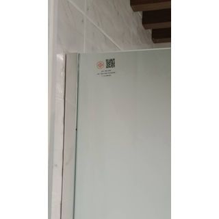 Verno ฉากกั้นอาบน้ำบานฟิกซ์พ่นทราย ขนาด 90x190ซม. หนา 8มม. รุ่น PQS-PFL010