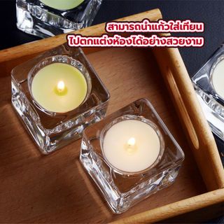 COZY ชุดแก้วใส่เทียน (5ชิ้น/ชุด) รุ่น PIXEL ขนาด 5x26x4ซม. สีโปร่งใส