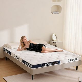 SLOON ท็อปเปอร์ เมมโมรี่โฟม รุ่น Moon ความหนา 4 นิ้ว ขนาด 150x200x10 ซม. (5ฟุต) สีขาว