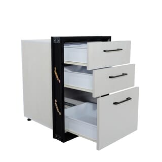 CLOSE ตู้ลิ้นชัก UPVC  LABARIS ขนาด  45.5X65.5 ซม. สีเทา