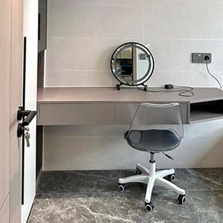 SMITH เก้าอี้สำนักงานรุ่น MARINE ขนาด 48x56x73-85 CM ซม. สีดำ