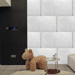 GREATWOOD บอร์ด PU หินเทียมลาย Stone Skin ขนาด 60x120CM สี Light Yellow