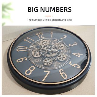 COZY นาฬิกาแขวนผนัง  รุ่น SEPTIMO  ขนาด 40.5x40.5x7 ซม.  สีดำ