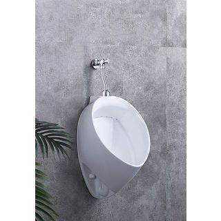 Verno ฟลัชวาล์วโถปัสสาวะแบบกดทองเหลือง รุ่น FV-06 ขนาด 4.7x9.6x20.3 ซม. สีโครเมี่ยม