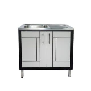 CLOSE ตู้ตั้งพื้น UPVC  LABARIS ขนาด  1หลุม 1ที่พัก 90 ซม. สีเทา