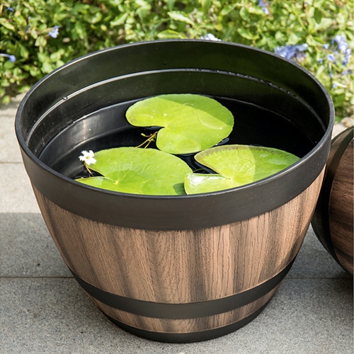 Tree O กระถางต้นไม้ 16นิ้ว รุ่น AM003 ขนาด 40.6*30ซม. สีไม้ 