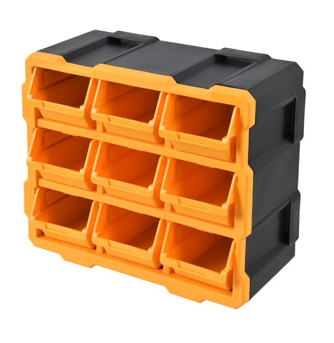 HUMMER ตู้พร้อมกล่องใส่อะไหล่พลาสติก 9ถาด รุ่น 320676