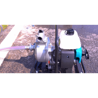 OO POWER เครื่องสูบน้ำ 2 จังหวะ 40.2CC. รุ่น OO-WP25B ขนาด 1 นิ้ว สีเขียวดำ