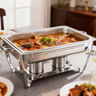 KOCH KITCHEN อ่างอุ่นอาหารสเตนเลสหลุมเดี่ยว 11 ลิตร 64×36×34 ซม. JAPAH