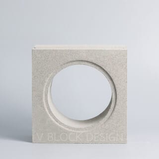 วีบล็อค อิฐบล็อกช่องลมลาย ลายวงกลมพลัส ขนาด 19x19x9ซม.