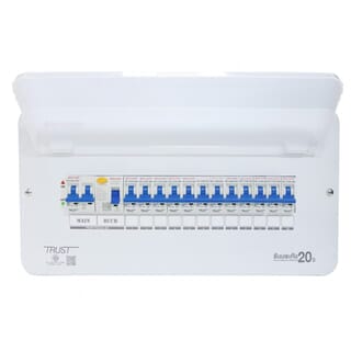 RACER ตู้คอนซูเมอร์เซ็ทสำเร็จ 12 ช่อง 63A Premium มีกันดูด