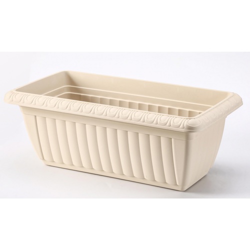 Tree‘O กระถางต้นไม้ทรงสี่เหลี่ยมผืนผ้า รุ่น6PY026-WH ขนาด20x37x15ซม.(8นิ้ว) สีขาว