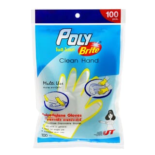 Poly-Brite ถุงมืออเนกประสงค์  HDPE รุ่น  950-023D (100ชิ้น/ซอ)ง
