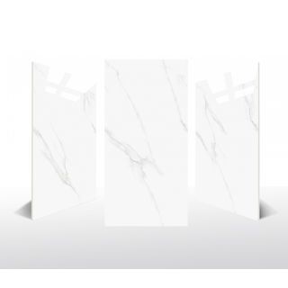 Marbella 60x120 ซม. กระเบื้องพอร์ซเลน รุ่น ลิโน่ไวท์  D12701  (3P/2.16 ตร.ม.) Gloss  Random