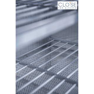 CLOSE ตู้ตั้งพื้นอลูมิเนียมพร้อมซิงค์ 1 หลุมมีที่พักแถมก๊อก SENSE-Z120 ขนาด 120x53x121 ซม. สีเงิน