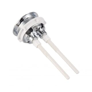 Verno ชุดปุ่มกดชำระทรงกลม 2 ระบบ รุ่น PQS-C4821HS  ขนาด 48 มม. 