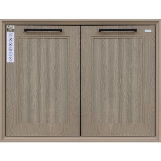 CLOSE บานซิงค์คู่ ABS ขนาด 86x66 ซม. VIVIEN สีไม้ธรรมชาติ