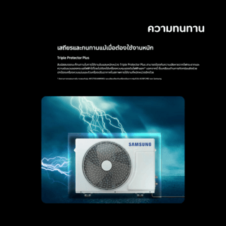 SAMSUNG เครื่องปรับอากาศ S-Inverter Eco Plus 21500BTU AR24DYHZBWKNST สีขาว
