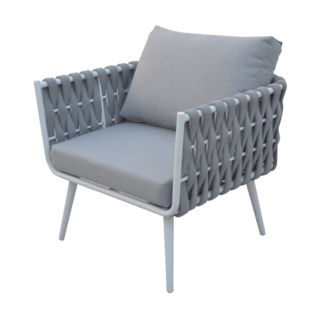 SUMMER SETเก้าอี้ outdoor อลูมิเนียม Lipe ขนาด 78x72x69 ซม. สีเทาอ่อน