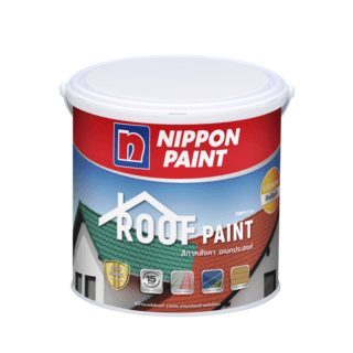 NIPPON PAINT สีน้ำอะคริลิกทาหลังคา ROOF PAINT CLEARCOAT ขนาด 1 กล 