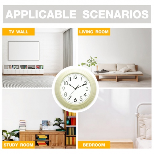 COZY นาฬิกาแขวนผนัง รุ่น VIDA-CM ขนาด 35.7x35.7x5.0 ซม. สีครีม