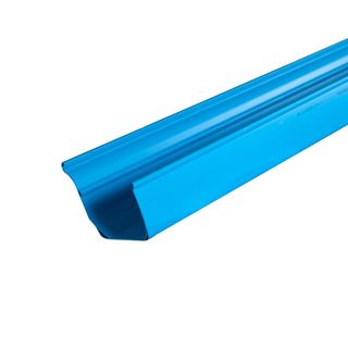 รางน้ำฝนพีวีซี รุ่น OK MAX แบบเรียบ ยาว 4เมตร สีฟ้า