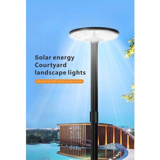 EILON โคมไฟสนาม UFO โซลาร์เซลล์ พร้อมรีโมท 300W รุ่น ETYN-HBD55-300W แสงคูลไวท์ (เฉพาะตัวโคม)