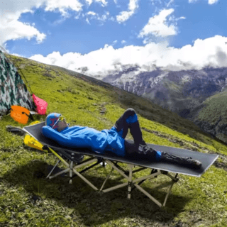 SUMMER SET เตียงพับ รุ่น TARU  68X190X49CM สีเทา 