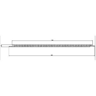 GREAT WOOD แผ่นตกแต่งผนังและฝ้า PVC รุ่น3008 ขนาด 30x290x0.8ซม.สีLight Grey