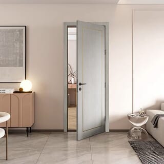 WELLINGTAN วงกบประตูWPC รุ่นHMD211 ขนาด 80x200ซม. สีโอ๊คเทา