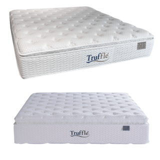 Truffle ที่นอนพ็อกเก็ตสปริงเสริมยางพารา รุ่น Lalisa ขนาด 180x200x34 ซม. (6ฟุต) สีขาว