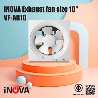 INOVA พัดลมระบายอากาศติดผนัง ขนาด 10 นิ้ว รุ่น VF-AB10 สีขาว 