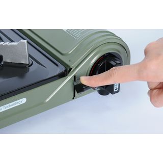 FIGTHER เตาพกพา JUNGLE สีเขียว-ดำ