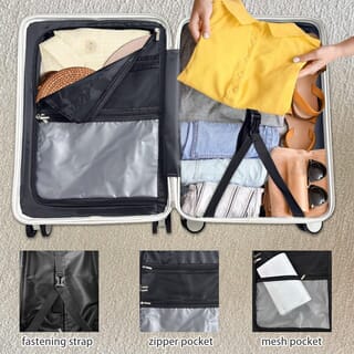 WETZLARS กระเป๋าเดินทางแบบด้านจับยาว ขนาด 20 นิ้ว  รุ่น Amber-01 ขนาด 23.50x36.50x50 ซม. สีขาวไวท์ชูก้า