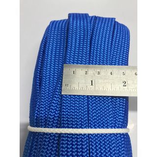 เชือกถักแบน ขนาด 20มม.สีน้ำเงิน ยาว 10 เมตร