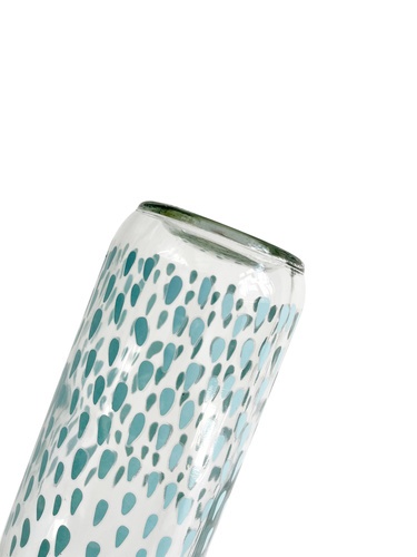 AILO ขวดแก้วมีจุกล็อก ลายหยดน้ำ 1 ลิตร BOCAN