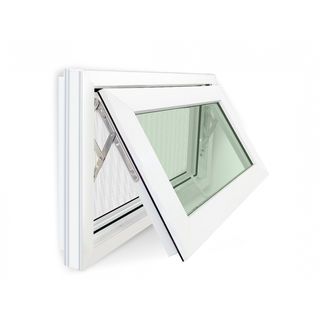 RAKANGTHONG หน้าต่างบานกระทุ้งอลูมิเนียม 80x50 cm. สีขาว