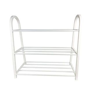 GOME ชั้นวางรองเท้าทรง A 3  ชั้น รุ่น BR001WH W29×L61×H58CM. สีขาว