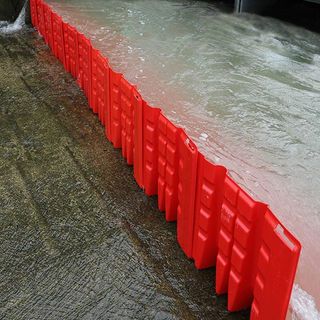 PROTX ตัวเลี้ยวเข้ามุมสำหรับกำแพงกั้นน้ำ รุ่น PR01 ขนาด 50x67x52.8cm. สีแดง