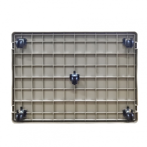 DUDUPETS กรงสัตว์เลี้ยงพลาสติก รุ่น KETAK-M ขนาด 81.9x56.3x62.7 ซม. สีเบจ