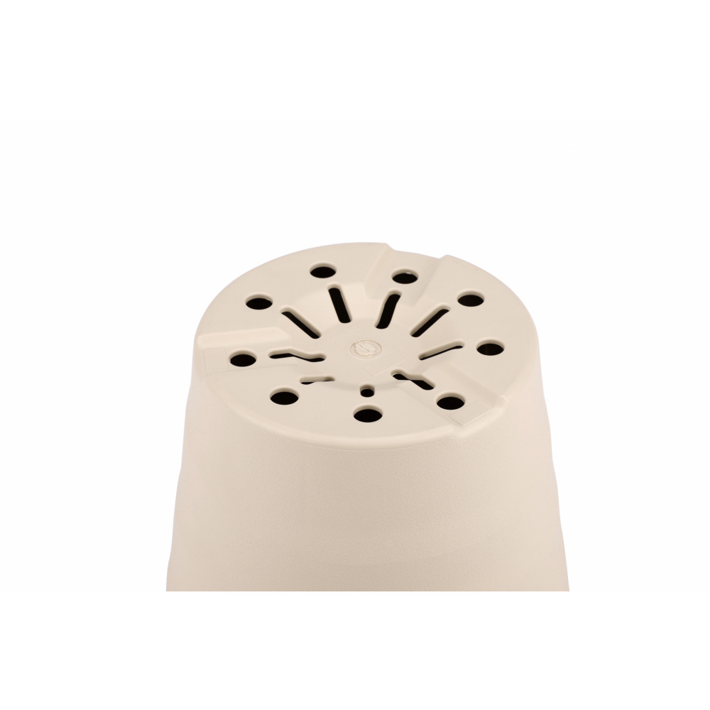 Tree‘O กระถางต้นไม้ทรงกลม  รุ่น6PY009-BE ขนาด15x16ซม. (6นิ้ว) สีน้ำตาลอ่อน