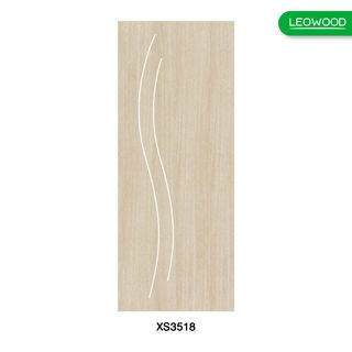 LEOWOOD ประตูไม้เคลือบเมลามีน DoorX Silver ลาย 3 ขนาด 80x200 ซม. สีแทงโก้