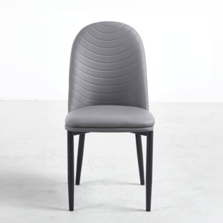 (1/2)PULITO เก้าอี้รับประทานอาหาร รุ่่น DOTTIE-GY ขนาด  55x50x89 ซม. สีเทา