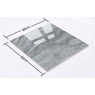 Marbella กระเบื้องเซรามิคปูพื้น 60x60 ซม. สกายไลน์ - เกรย์ HJ2126 Gloss (4P) Random
