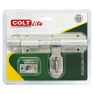 COLT LITE กลอนขวางสแตนเลส รุ่น 3034 ขนาด 6 นิ้ว สีสแตนเลส (แพ็ค 1)