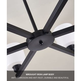 EILON ชุดโคมไฟแขวนเพดาน LED 36W สีดำ รุ่น ETYD-BCMD6638/6