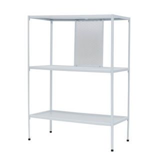 DELICATO ชั้นวางของเหล็ก 3 ชั้น รุ่น EVA3 ขนาด 60x30x80 ซม. สีขาว