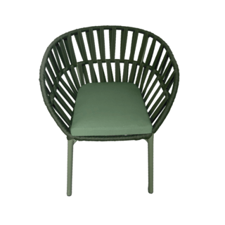 SUMMER SETเก้าอี้ outdoor อลูมิเนียม Samed ขนาด 57x59x76 ซม. สีเขียว