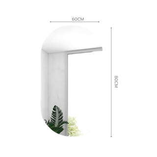 Nice กระจกเงาไม่มีกรอบ ทรงรี รุ่น JLLS009-60  ขนาด 60x80 ซม. สีใส
